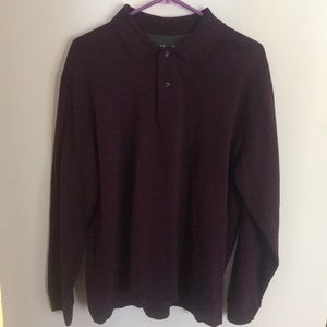 Sueded Jersey long sleeve polo